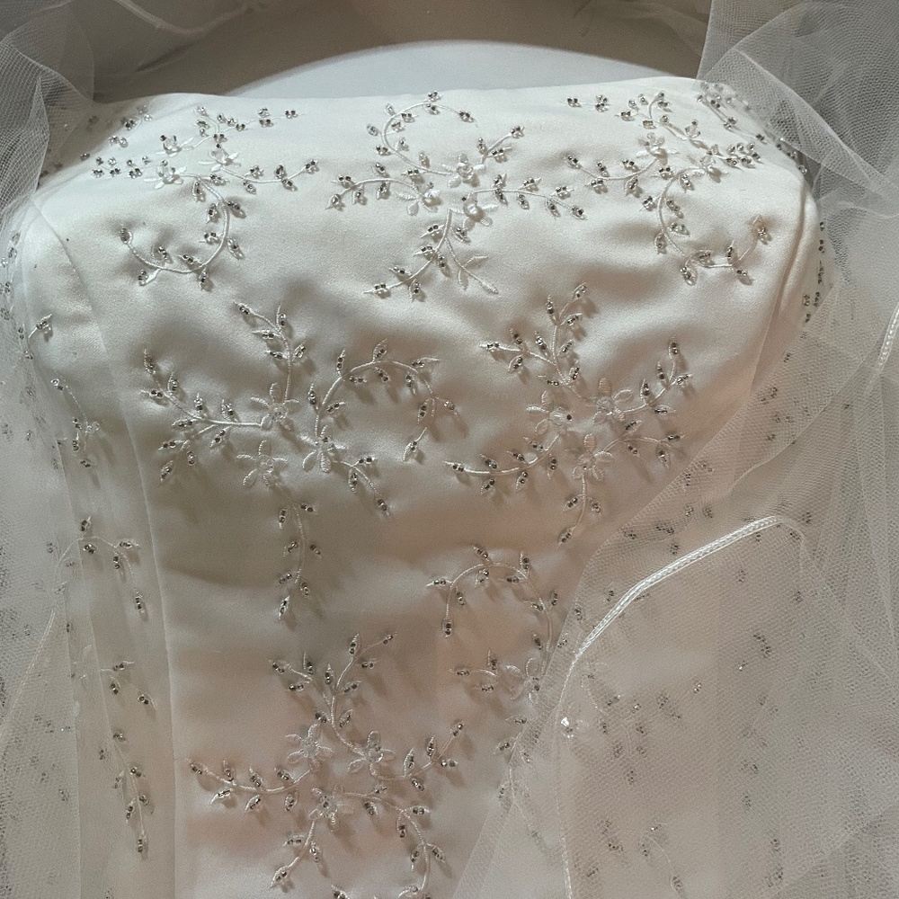 Designer Paloma Blanca Wedding Dress, Size 10